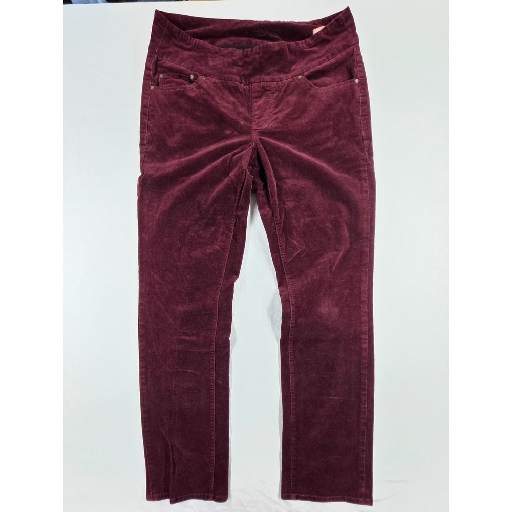 Jag Jeans Pull on High Rise Straight Leg Rose Velvety‎ 14W